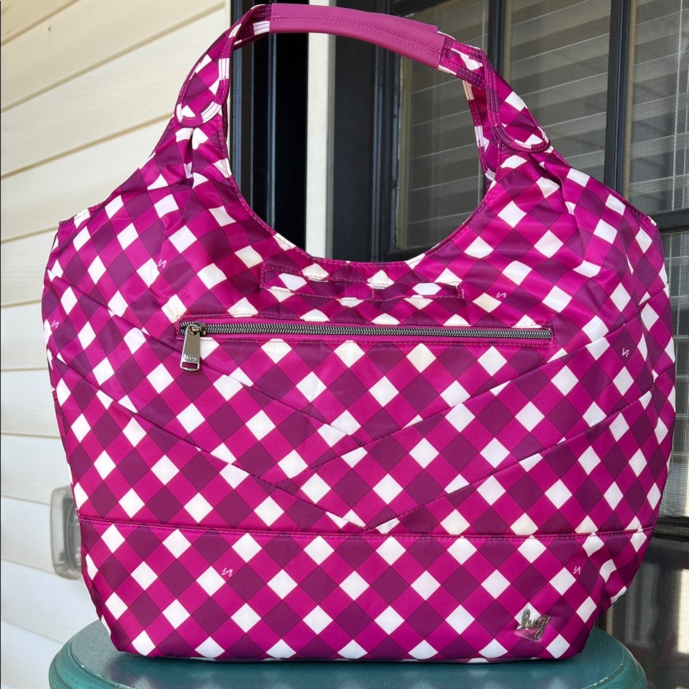 Lug Gondola SE Tote Bag in Gingham Berry